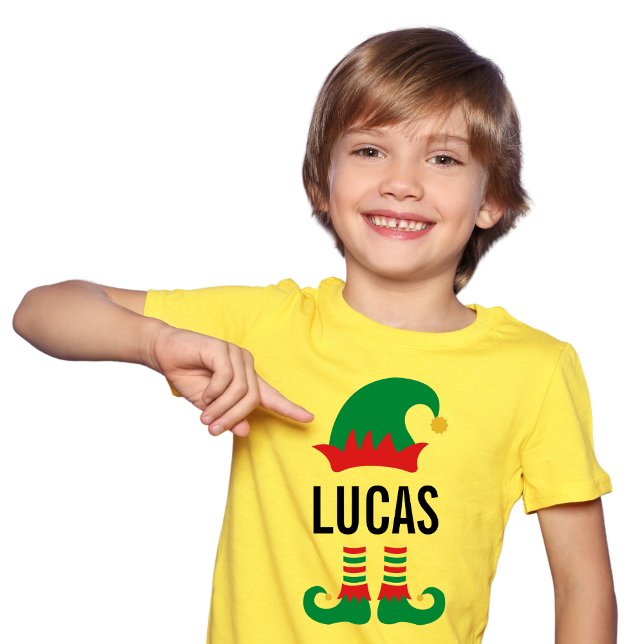 Camiseta Elf de Natal Engraçado Personalizado (Criador carregado)