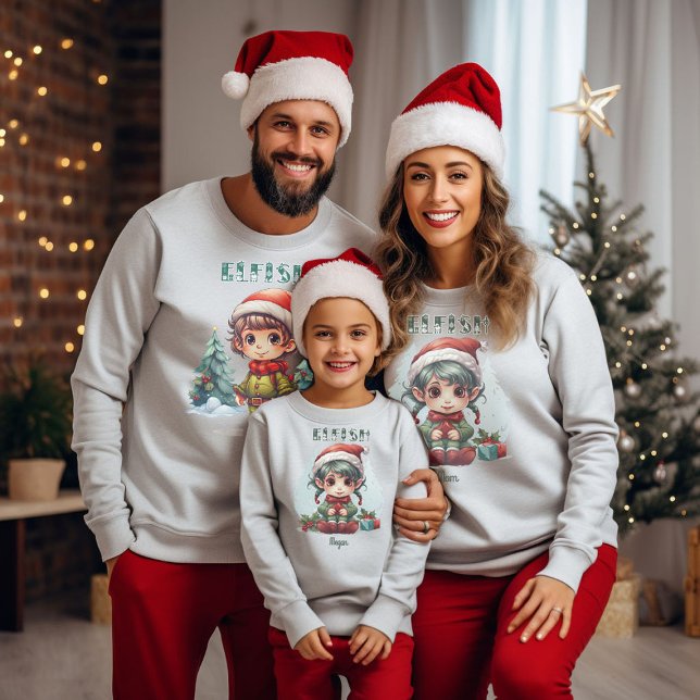 Camiseta Elf de Natal Personalizado (Criador carregado)