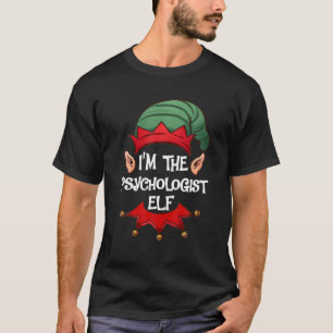 Camiseta Elf Pajama de Natal, sou o psicólogo Elf Chri