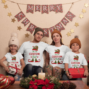 Camiseta Elf Personalizada, Camisa de Natal Person