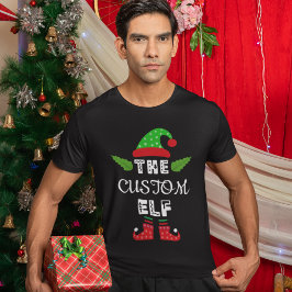 Camiseta Elf Personalizada, Camisa de Natal Person