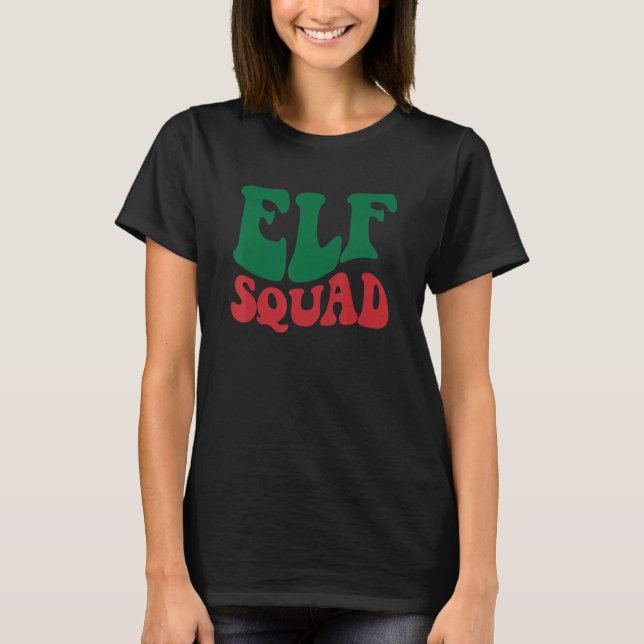 Camiseta Elf Squad Christmas Mating Family Toddler Boy Gi (Frente)