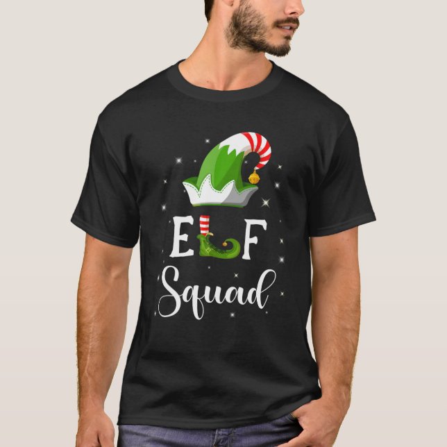 Camiseta Elf Squad Family Mating Group Natal Engraçado El (Frente)
