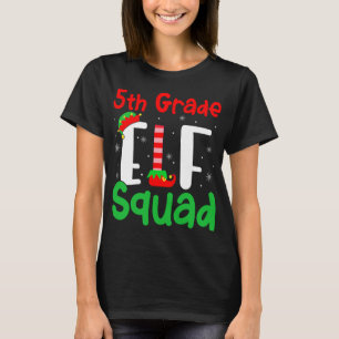 Camiseta Elf Squad Graus Engraçado Natal Elf Kids Ensinam