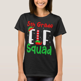 Camiseta Elf Squad Graus Engraçado Natal Elf Kids Ensinam
