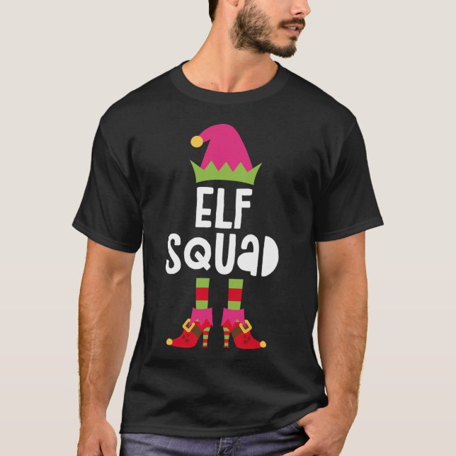 Camiseta Elf Squad Matando Elfos de Natal (Frente)