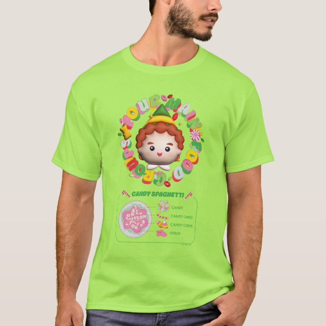 Camiseta Elf the Movie | Four Main Food Groups (Frente)