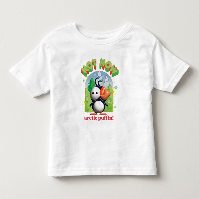 Camiseta Elf the Movie | Not Now Arctic Puffin! (Frente)