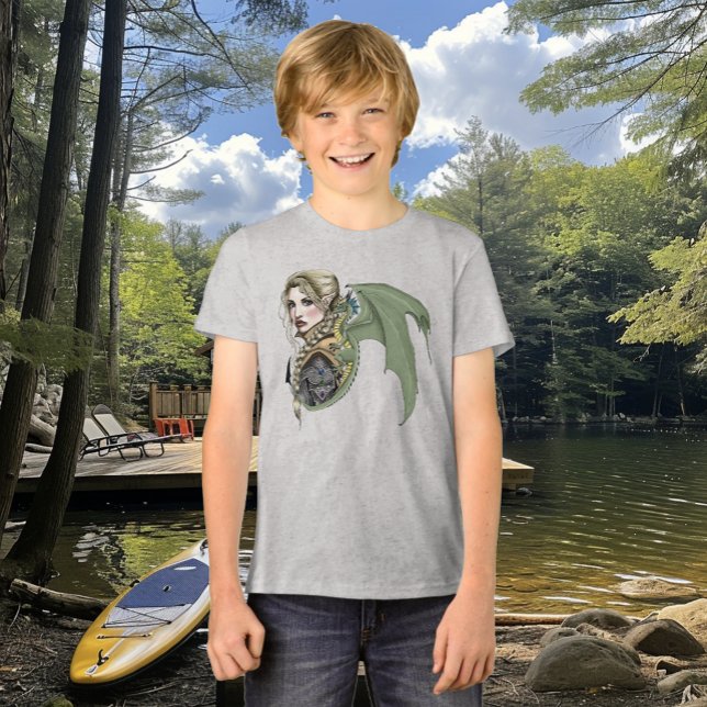 Camiseta Elf Warrior Dragon Fantasy (Criador carregado)