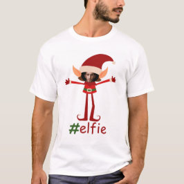 Camiseta Elfie Christmas Photo Framed Head