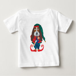 Camiseta Elfo Basset Hound de Natal