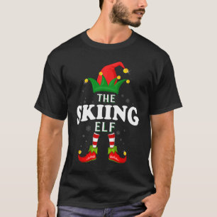 Camiseta Elfo de Esqui de Natal Família Correspondente Pija