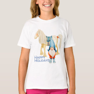 Camiseta Elfo de Natal ou Gnome e Pony