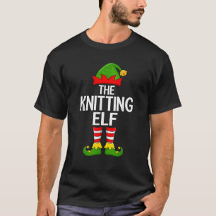Camiseta Elfo de Tricô Natal Família Correspondente Esquadr