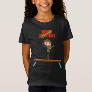 Camiseta Elfo Ginasta Feliz Natal