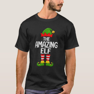 Camiseta Elfo Incrível Natal Correspondência Família Elfo E