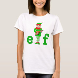 Camiseta Elfo Musical de Natal Moderno