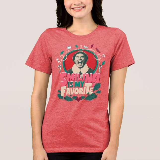 Camiseta Elfo - Sorrir é Meu Favorito (Frente)