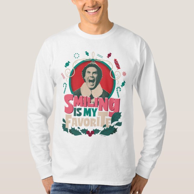 Camiseta Elfo - Sorrir é Meu Favorito (Frente)