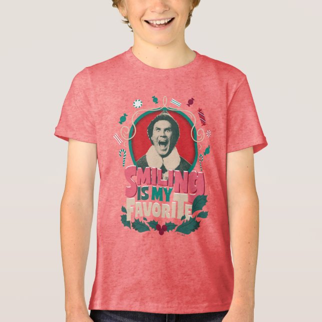 Camiseta Elfo - Sorrir é meu favorito (Frente)