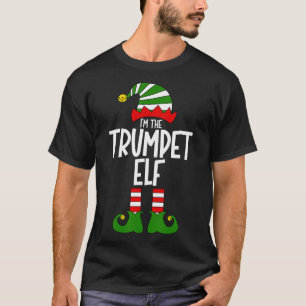 Camiseta Elfo Trombeta Música Natal Instrumento Corresponde
