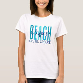 Camiseta Elfonsi Beach Crete Grécia (Oceano)