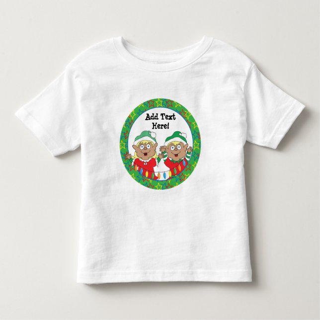 Camiseta Elfos de Natal (Frente)