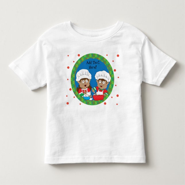 Camiseta Elfos de Natal de Cor Assando (Frente)