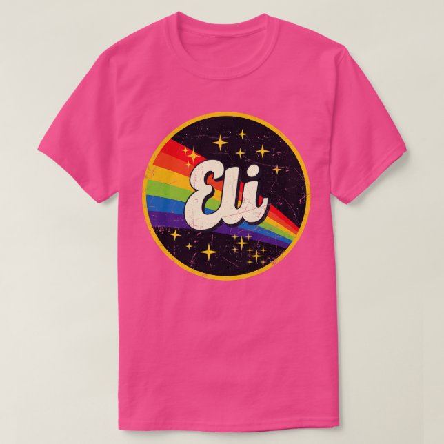 Camiseta Eli Rainbow No Espaço Vintage GrungeStyle (Frente do Design)