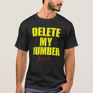 CAMISETA ELIMINAR MEU NÚMERO FUNNY O MAIS POSSÍVEL