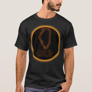 Camiseta Elipse solar de Illinois 2024 TShirt