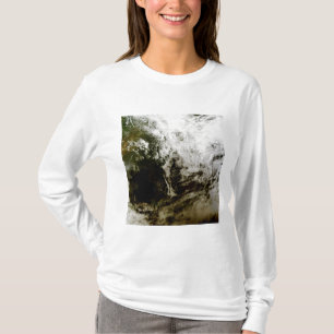 Camiseta Elipse solar sobre o sudeste da Ásia