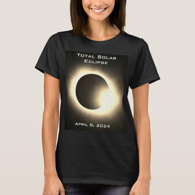 Camiseta Elipse solar total 8 de abril de 2024 (Frente)