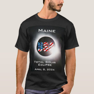 Camiseta Elipse solar total Maine USA 8 de abril de 2024