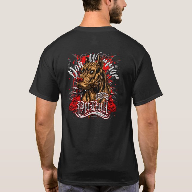 Camiseta ELITE PITBULL Dog Warrior (Verso)