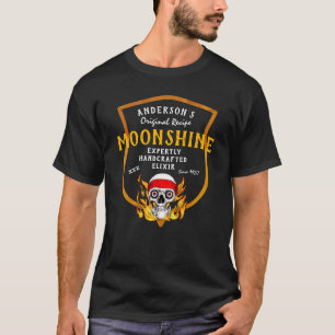 Camiseta Elixir Moonshine Engraçado Manuscrito Original En