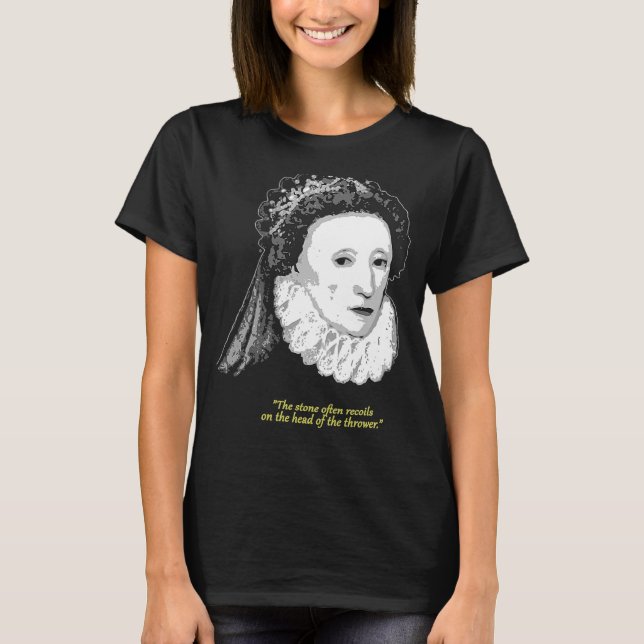 Camiseta Elizabeth I da Cotação da Inglaterra (Frente)