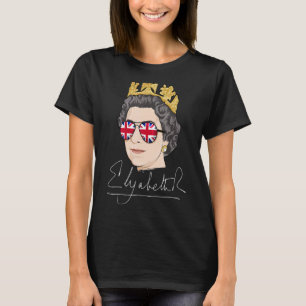 Camiseta Elizabeth Ii Er Queen British Crown União Inglesa