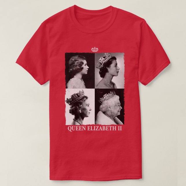 Camiseta Elizabeth II Vida Longa à Rainha (Frente do Design)