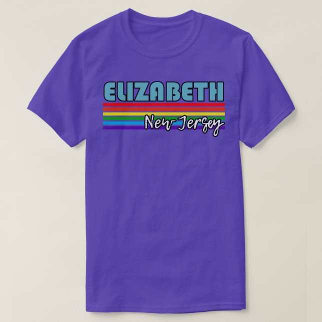 Camiseta Elizabeth New Jersey Pride Elizabeth LGBT Gift LG (Frente do Design)