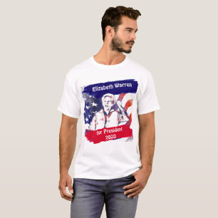 Camiseta Elizabeth Warren para as eleições do Presidente 20