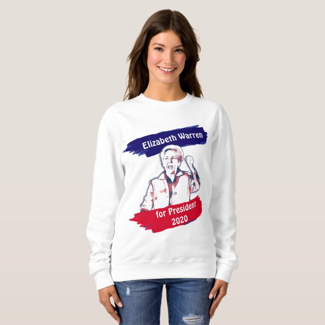 Camiseta Elizabeth Warren para as eleições do Presidente 20 (Frente Completa)