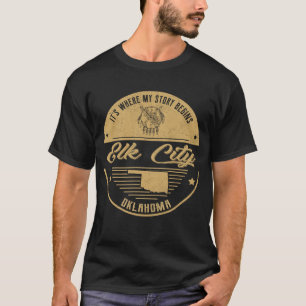 Camiseta Elk City Oklahoma É onde minha história começa