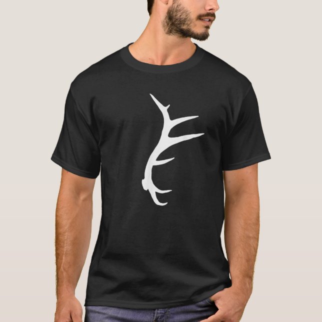 Camiseta Elk Clássico Shed Antler Mens Horn Hunter Elk (Frente)