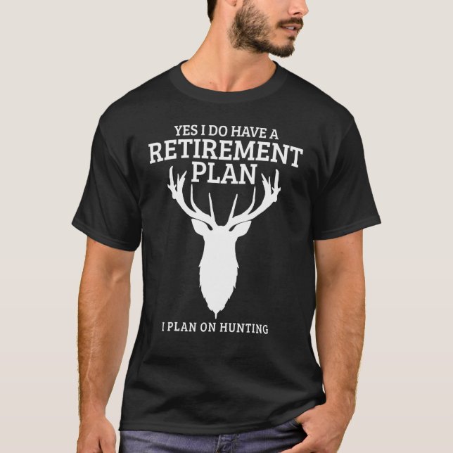 Camiseta Elk Deer Recessionário Caça-Aposentação (Frente)
