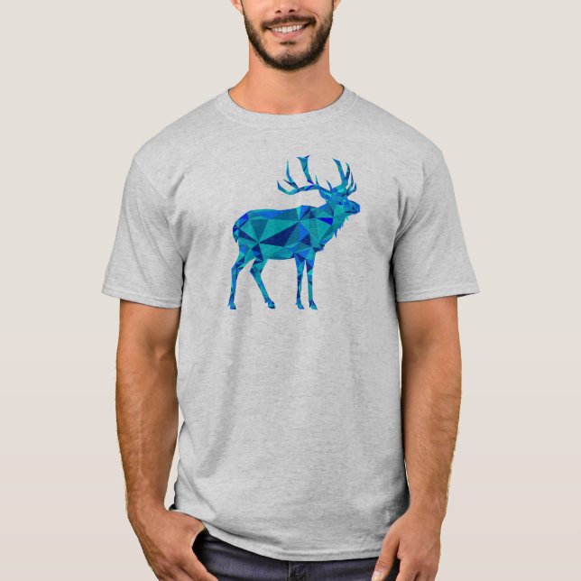 Camiseta Elk Geométrico Azul (Frente)