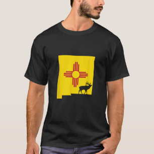 Camiseta Elk Hunting New Mexico Design Presente Para Caçado