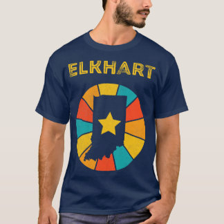 Camiseta Elkhart Indiana Vintage angustiou Souvenir 1