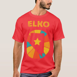 Camiseta Elko Nevada Vintage angustiou Souvenir 1