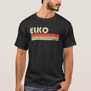 Camiseta ELKO NV NEVADA Funny City Home Roots Gift Retro 70